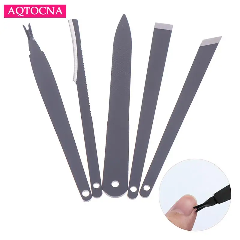 5PCS Professional Pedicure Tool Nail Knife Set Toenail Heels Callus Cuticle Remover Foot Care Tool Podiatry Ingrown Nail Cutter