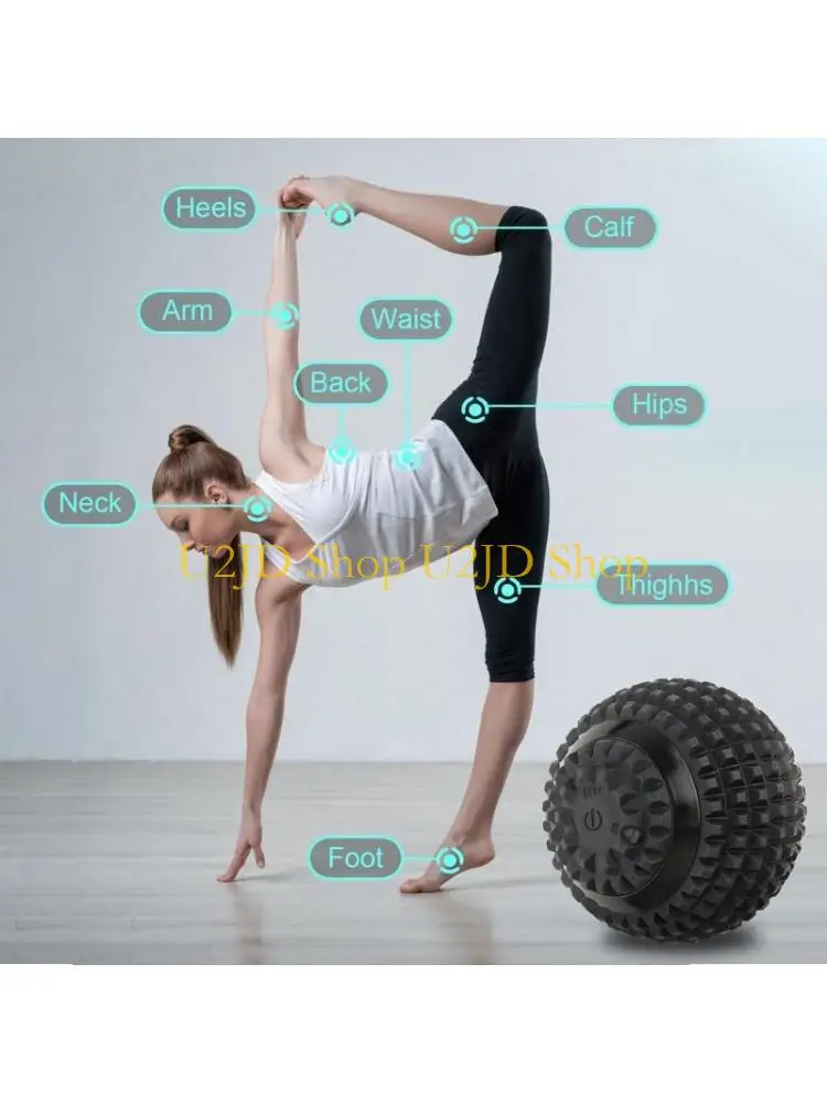 

U2JD Электрический вибрационный ролик 4 уровня интенсивности для массажа глубоких тканей мышц