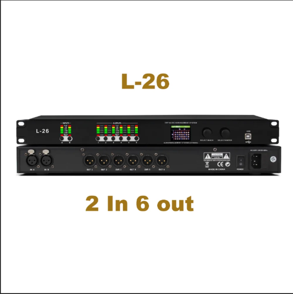 L26 Most Economic Audio Processor Dsp Digital Audio Processor Professional Processor Audio System Suppliers