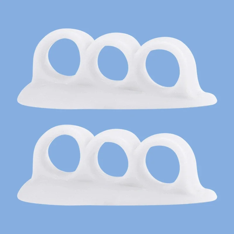 2 stück = 1 paar Silikon Splitter Fußpflege Gel Hammer Zehen Unterstützung Pads Bunion Teller Corrector Orthopädische Versorgung Separatoren – Detail 13
