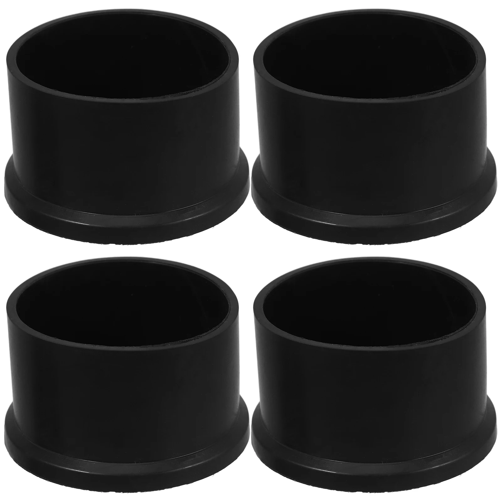 

4Pcs Rubber Foot Covers for Chair Legs Round Non-Slip Protectors Hardwood Floor Safe Steel Pipe End Caps Table Stool Leg Covers