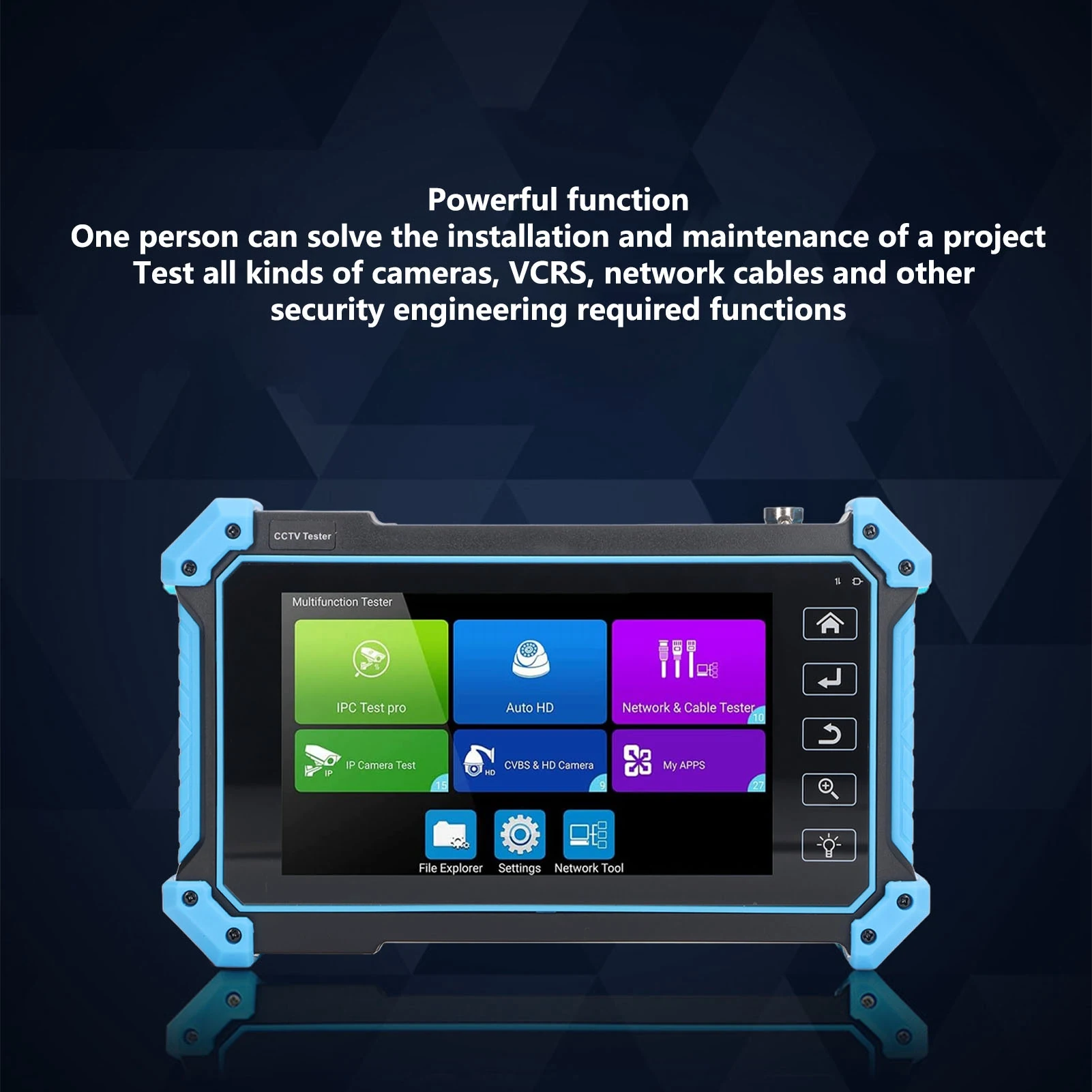 Tester kamer IP Bezpieczeństwo CCTV Monitor koncentryczny Narzędzie sieciowe Interfejs multimedialny wysokiej rozdzielczości Wejście VGA Tester CCTV Monitor