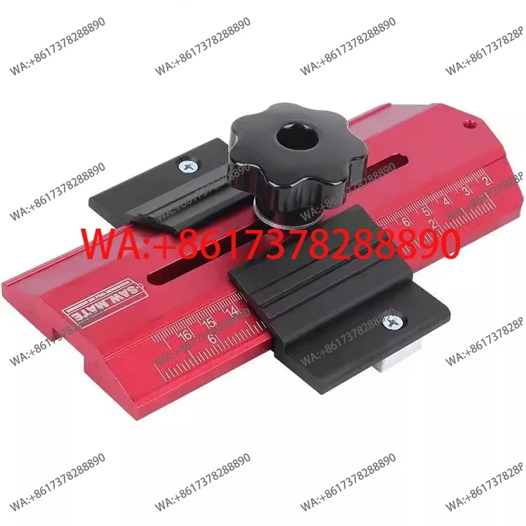 

Plate cutting positioning block Woodworking tools Thin blade table saw Fixture positioner table saw cutting measuring ruler