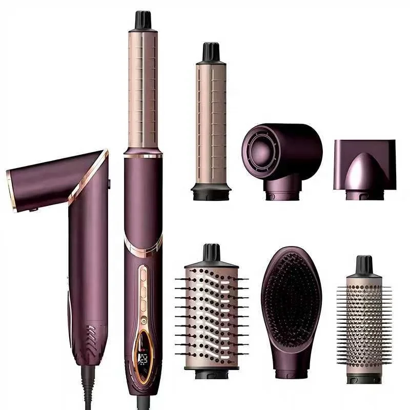 

STLF7 в 1 Стайлер для объема волос, воздушные бигуди, щетка для выпрямления волос, многофункциональные наборы, профессиональный фен 110000 об/мин