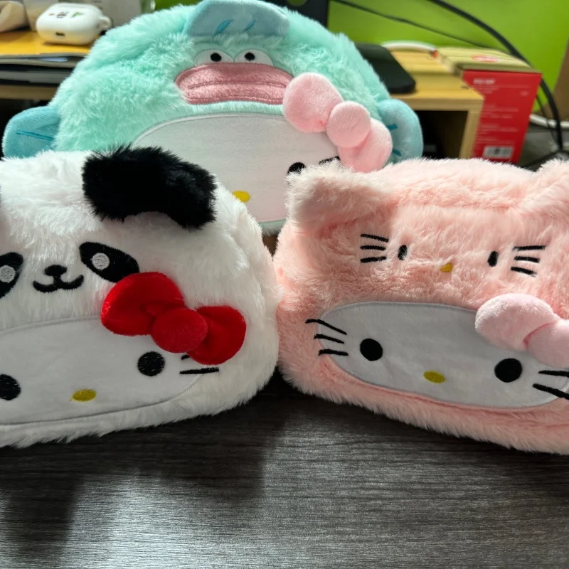 

Новый Kawaii Hello Kitty плюшевый пенал мультяшная косметичка большой емкости канцелярские принадлежности косметичка пенал сумка для хранения подарок