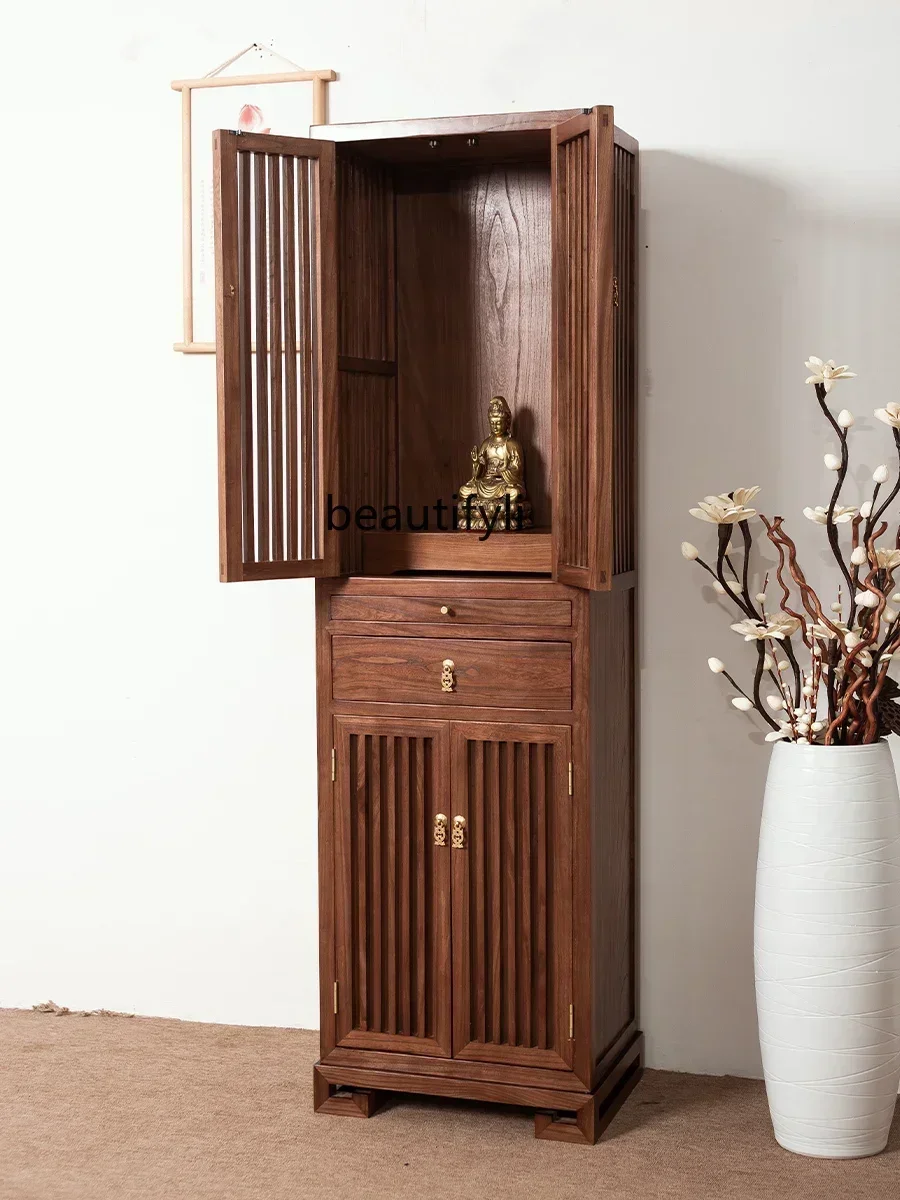 

Стол для домашнего поклонения из массива дерева в китайском стиле, для буддийского зала, алтарный стол для Бога Богатства, современный минималистичный стол для благовоний