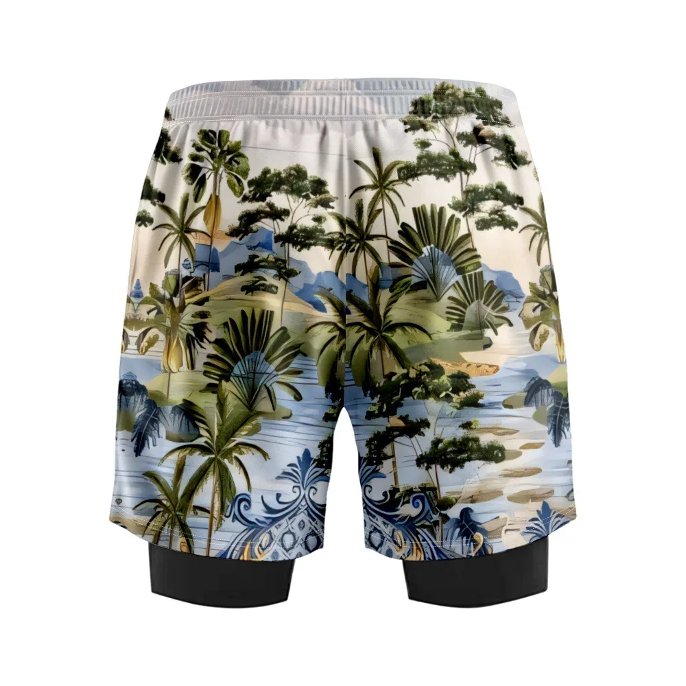 Sneldrogende trendy feestzwembroek voor heren voor zomerfestivals Zomervakanties Strandshorts Stijlvolle lichtgewicht zwemshorts