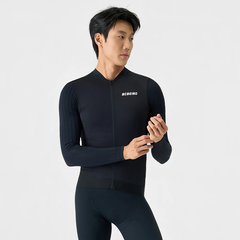 BCBE-ING Aero Cycling Jersey Long Sleeve Breathable Quick Dry Reduce Resistance Cycling Clothing PRO Level Cycling Maillot