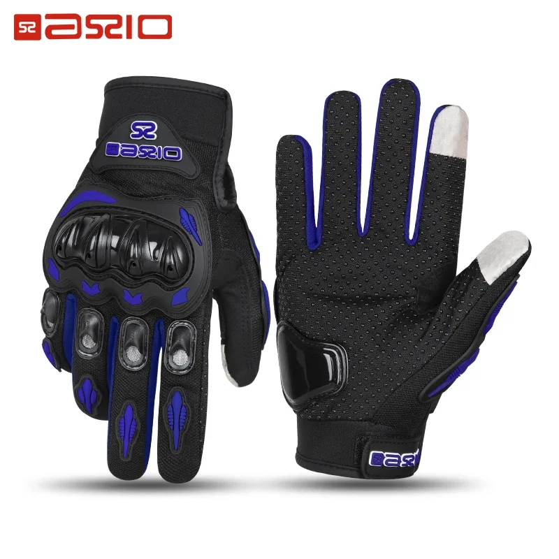 Upgraded Dual Finger Touch Screen Motorcycle Gloves Off-road Anti-slip Breathable Guantes Moto Mountain Bike Riding Gloves