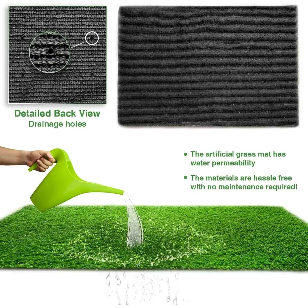 Imagem -04 - Artificial Turf Fake Grass Carpet Indoor e Outdoor Garden Lawn Paisagem Synthetic Mat 6.5x10 Pés 1.38