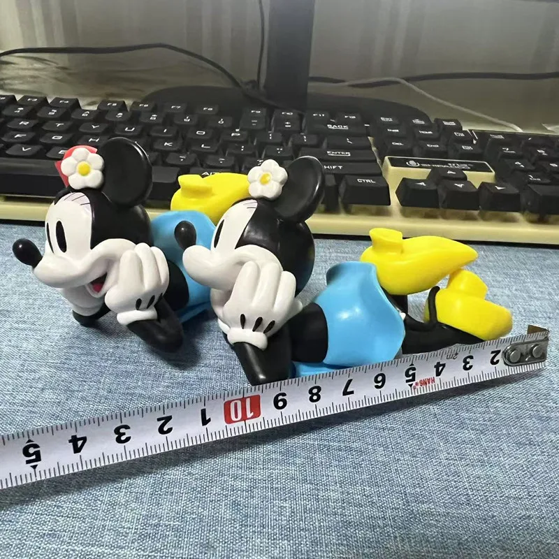 1 Stück 10 cm authentisches Disney Mickey Mouse Haus großes Minnie solides Puppenmodell Mädchenpuppe Spielzeug Geschenk