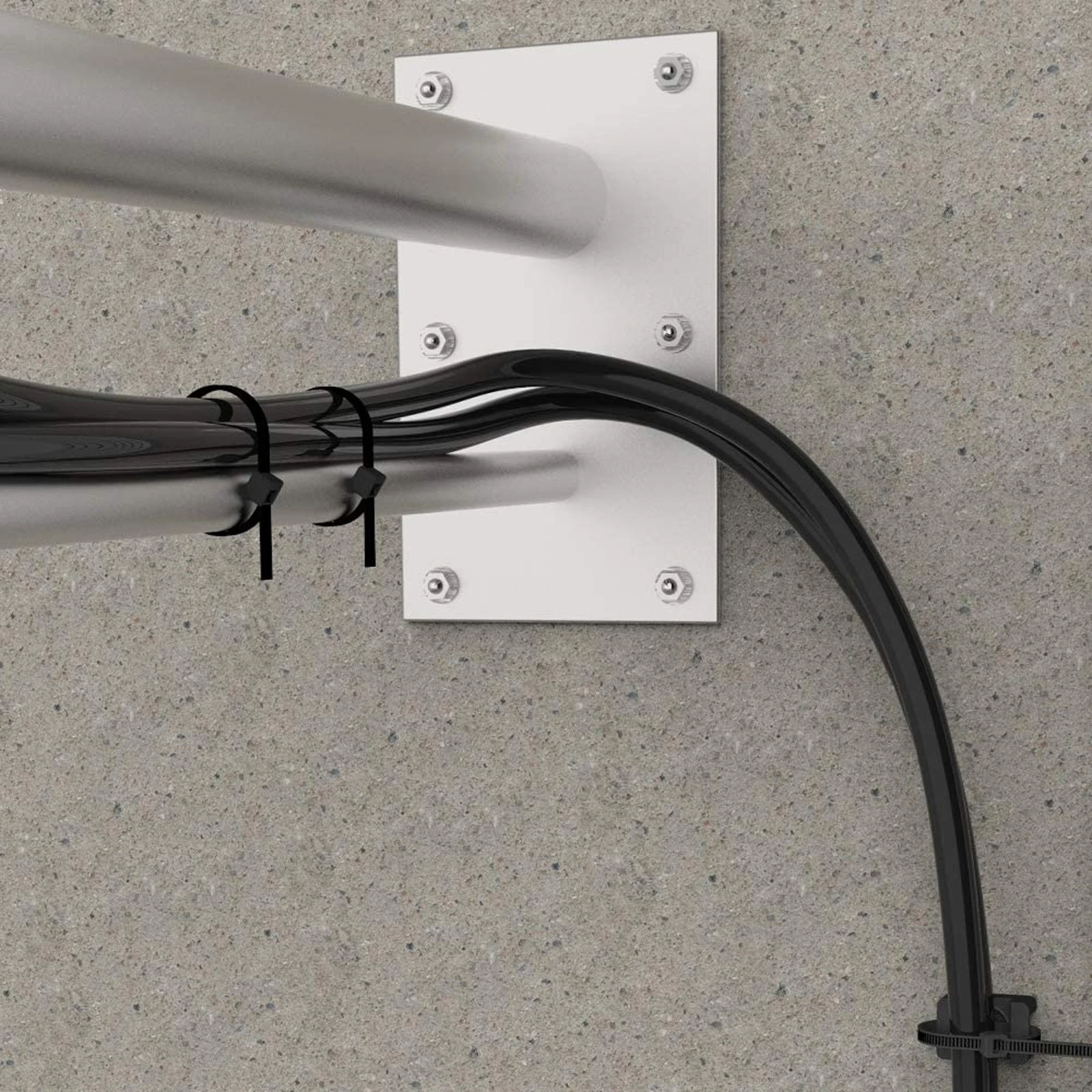 

100pcs Fix Seat Nylon Wire Holder Plastic Saddle Screw Fastening Clip Cable Tie Mount Screw Saddle Cable Tie Mount