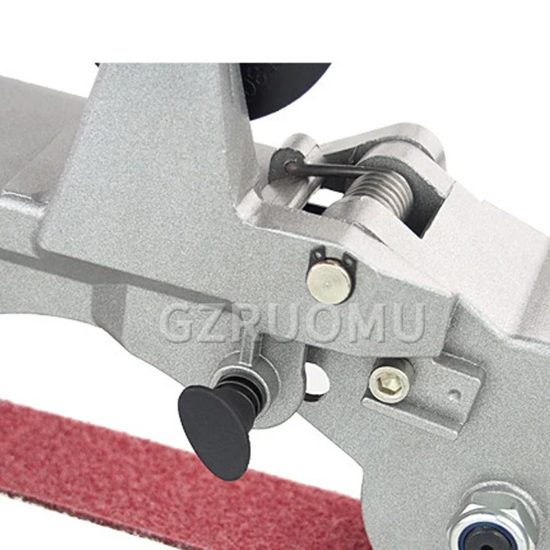 800W Handheld Round Tube Sander Multifunction Grinder Polishing Wire Drawing Machine Electric Metal Wood Sanding Belt Grinding
