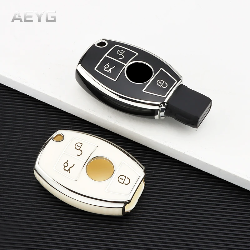 

Car Key Case Cover For Mercedes Benz A B C E Class GLS GLA GLK GLC CLS CLA AMG W204 W205 W212 W463 W176 Accessories