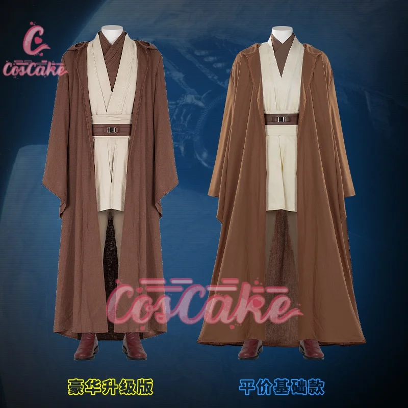 Jedi Knight cosplay costume Obi-Wan Kenobi outfits for Halloween full set