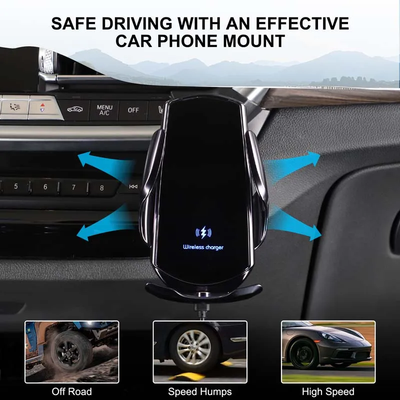 

For BMW X3 X4 G01 G02 2022+ Special car mobile phone holder wireless charging mobile phone holder GPS navigation holder