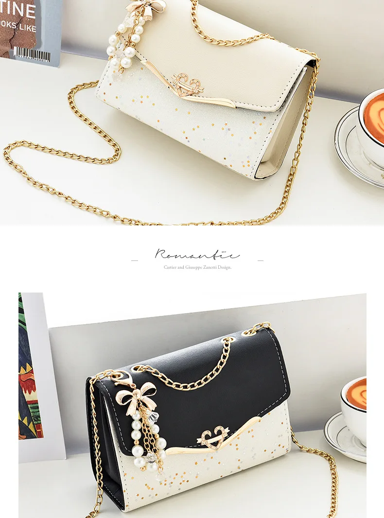 Hochwertige Handtasche aus PU-Leder, Damenhandtasche, einfarbige Umhängetasche, Damen-Messenger-Tasche, kleine Tragetasche für Damen und Mädchen. – Detail 11
