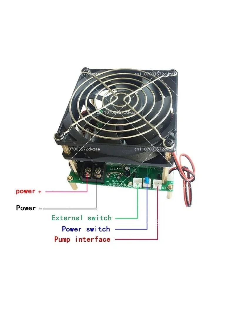 

1300W 25A ZVS high frequency induction heating machine without taps zvs with short circuit protection + pump + coil