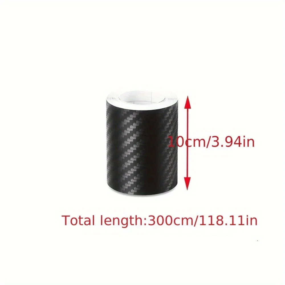 DIY nano 3D carbon fiber car sticker, threshold protection strip, bumper tape, motorcycle, bicycle waterproof Accessories