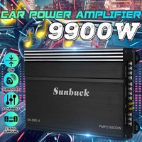 DC 12V 800W 4 Channel Car Amplifier Audio Stereo Bass Speaker High Power Car Audio Amplifiers Subwoofer Car Audio Amplifiers