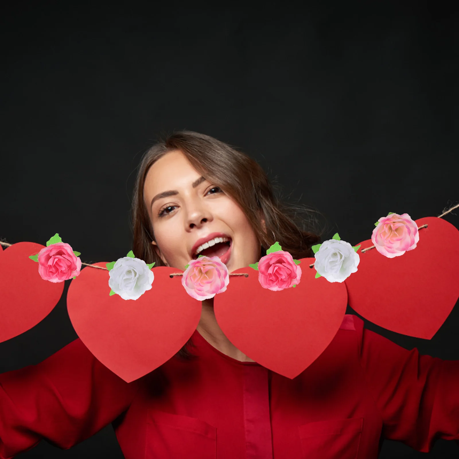 

100pcs Artificial Silk Rose Flower Heads Mixed Colors Bright DIY Projects Party Wedding Decoration Faux Floral