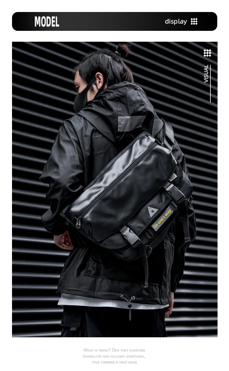 Heißer Verkauf Oxford Männlichen Messenger Taschen Einfache Radfahren Sport Schwarz Atmungs Mode Outdoor Sling Diebstahl Umhängetasche – Detail 12
