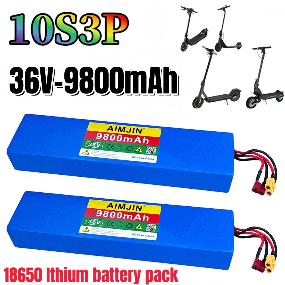 

10S3P 36V 9800mAh 36V lithium battery pack suitable for AOVO/AOVOPRO Xiaomi M365 KugooS1, S3, M2 Pro electric scooter battery