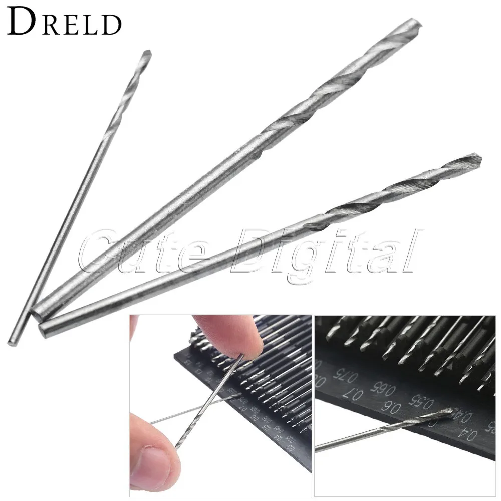 20 قطعة 0.3 مللي متر-1.6 مللي متر HSS ماكينة حفر صغيرة أدوات HSS مايكرو تويست الدقة مجموعة لقمة مثقاب مجوهرات النجارة أداة إصلاح أدوات كهربائية