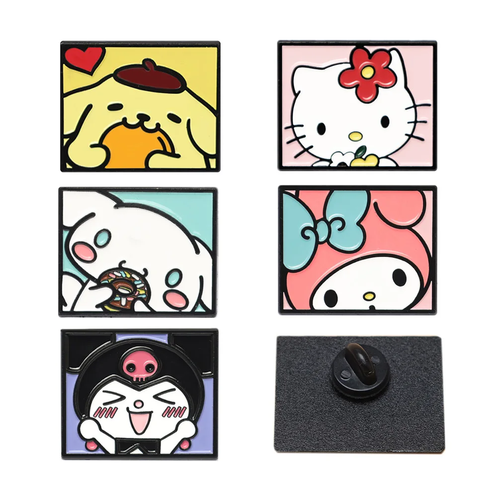 

5 шт., значки с милой собакой, кавайные значки на рюкзаке, женские броши, булавки для лацканов, ювелирные изделия в стиле аниме, аксессуары для косплея, игрушки, подарок