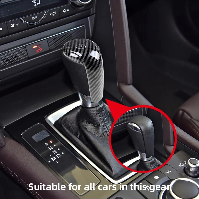 1Pcs Car Gear Shift Knobs Gear Head Cover Trim Interior For Mazda 2 6 CX-5 CX-80 CX-70 CX-90 MX-30 CX-60 CX-50 CX-30 BT-50 e-TPV view 5