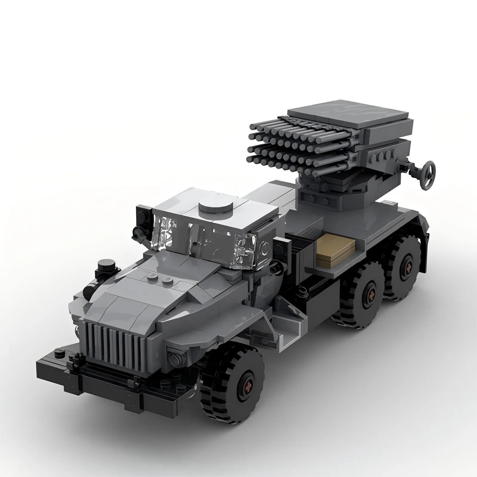 

MOC Military Rocket Artillery Vehicle Building Block Set Tornado Cannon Launcher Model DIY Kids Assembly Toys Boy Birthday Gift