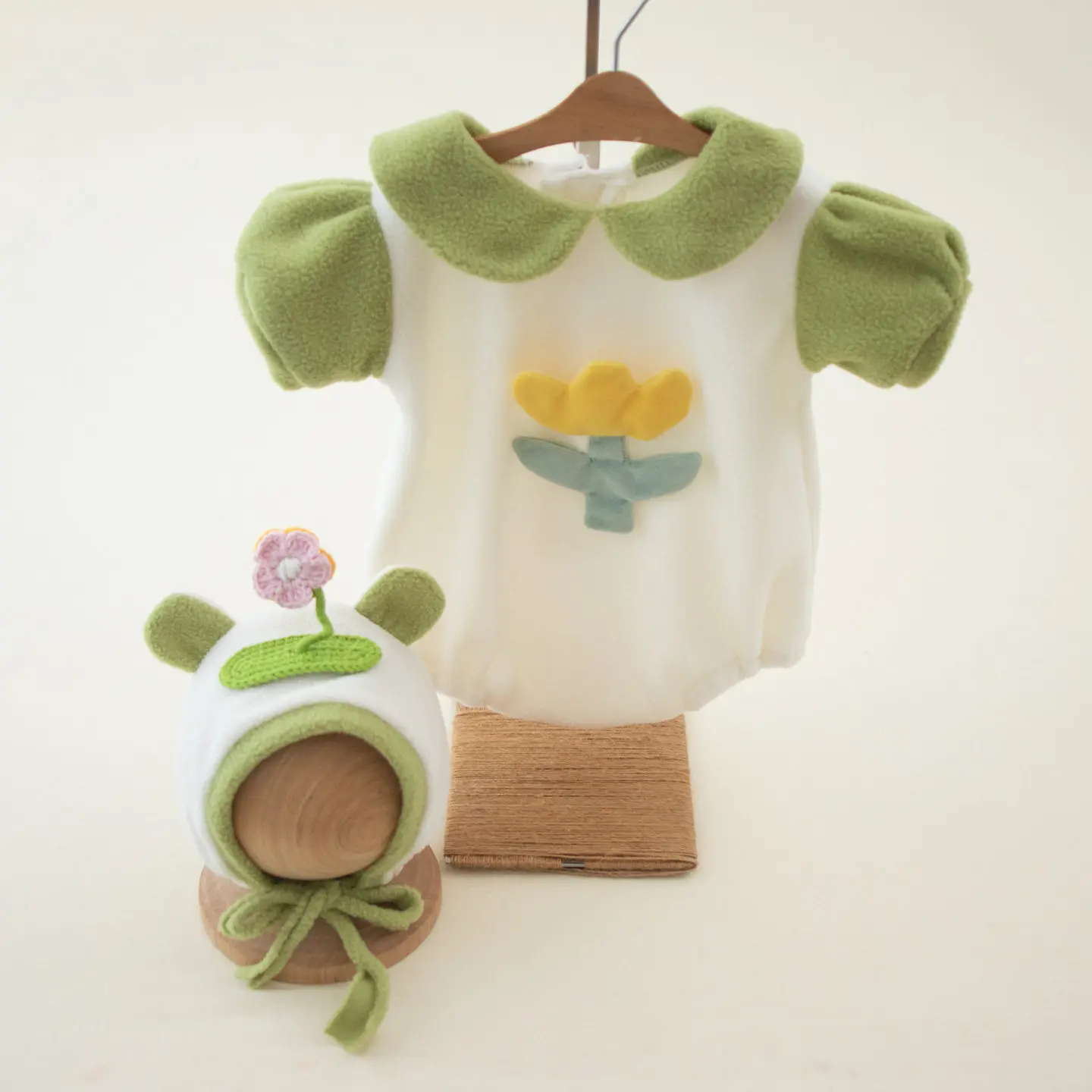 ❤️Newborn Photography Clothing Hat+Jumpsuits 2Pcs/Set Studio Baby Photo Props Accessories Costume Outfits Fotografia