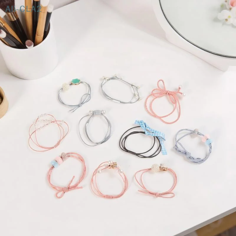 

High-Quality Korean Hair Rings; Durable Elasticity Hair Rope; Chic Rubber Band Hair Ties; Net Red Headbands