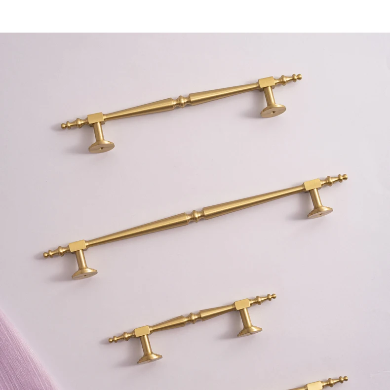 Brushed brass European cabinet handle product image 5