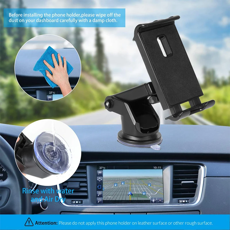 Sucker 360 Rotation Car Phone Tablet Holder Mount Stand Stents for iPad  Samsung XiaoMi ASUS