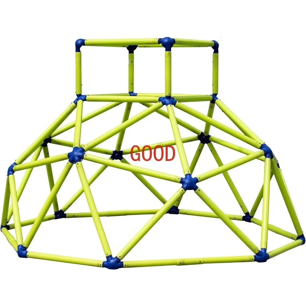 

Monkey Bars Climbing Tower - Active Outdoor Fun for Kids Ages 3 to 6 Years Old, Green/Blue.