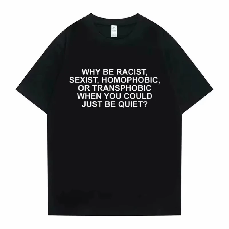 Why Be Racist Frank T-shirt Blond Hip Hop Trend Tshirt Ocean