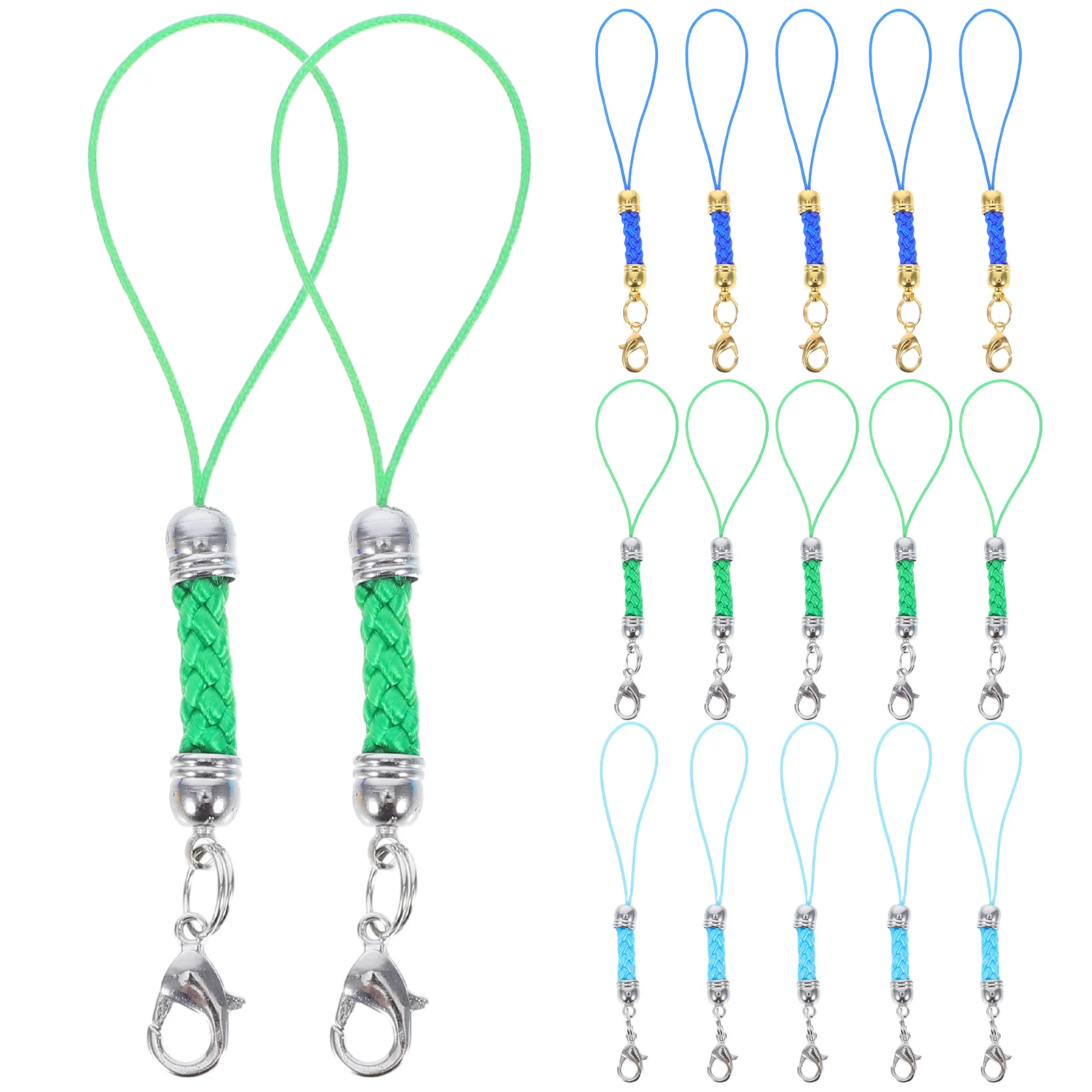 

30pcs Lobster Clasp Straps Lariat Cord Mobile Phone Lanyards Keychain Diy Accessories Charm Straps For Cellphone Camera Tablet