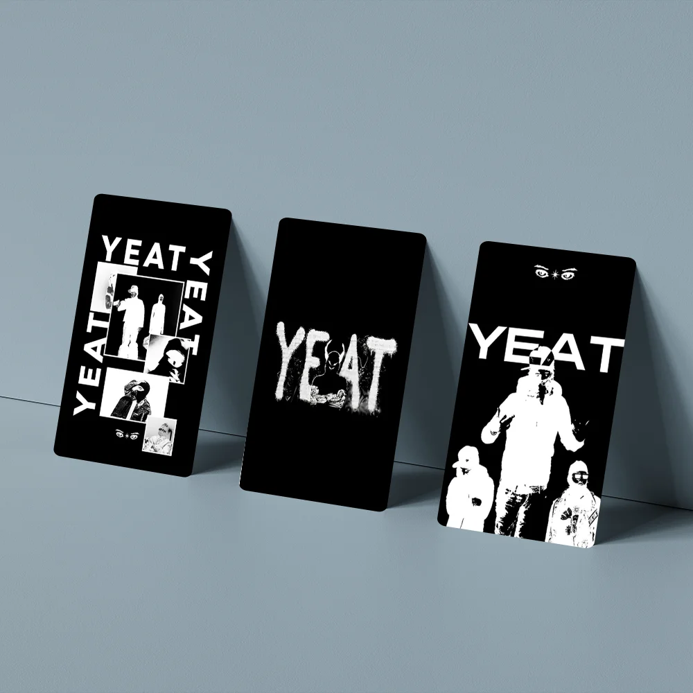 Y-Yeat Rapper 2093 Stickers Cartoon Credit Card Visa Debit Bank Charge Card Bus Metro Waterproof Sticker Decal Decoration