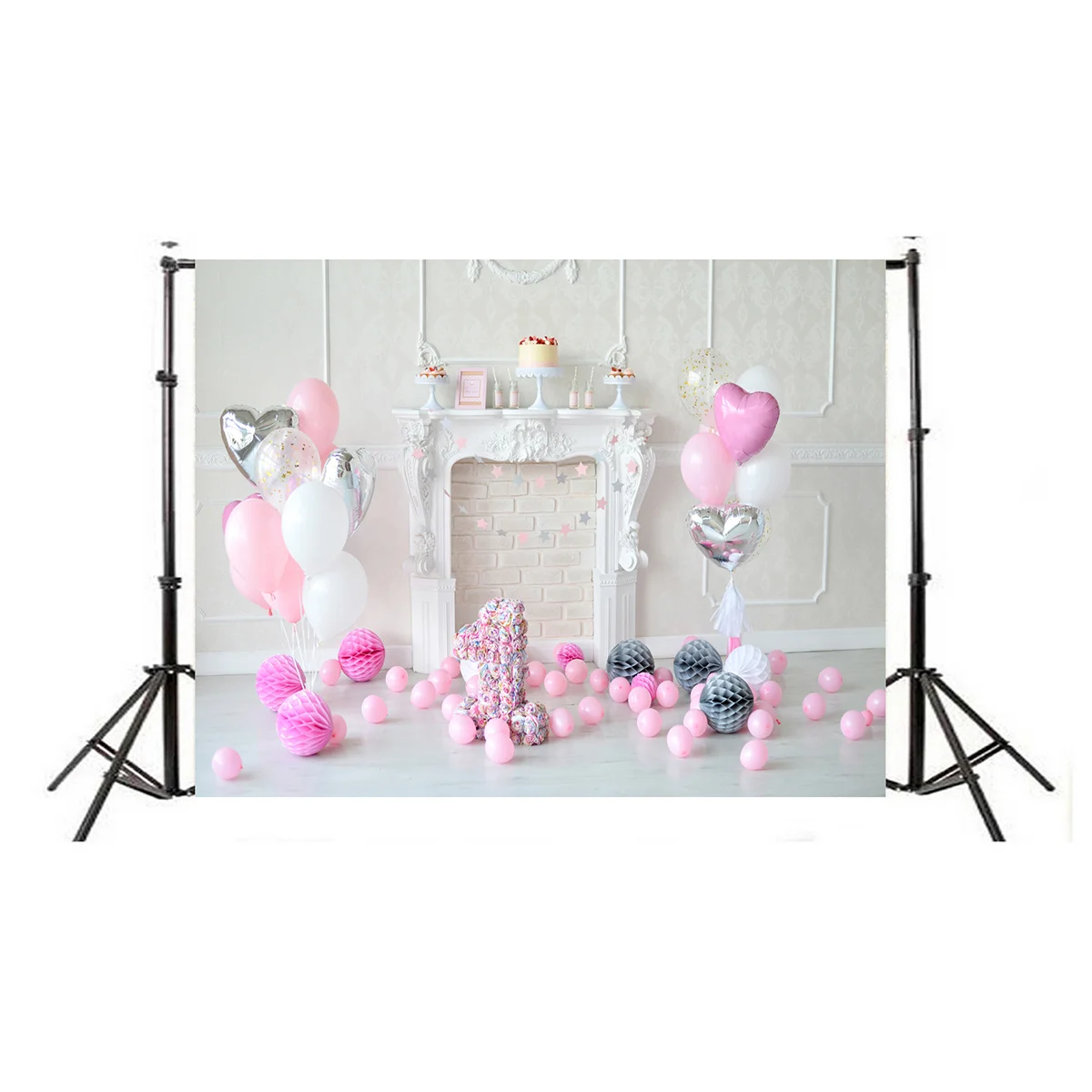 

1st Birthday Photography Backdrops 5x3ft Premium Material Long Term Use Pictorial Seamless Cloth 1st Birthday Backdrop