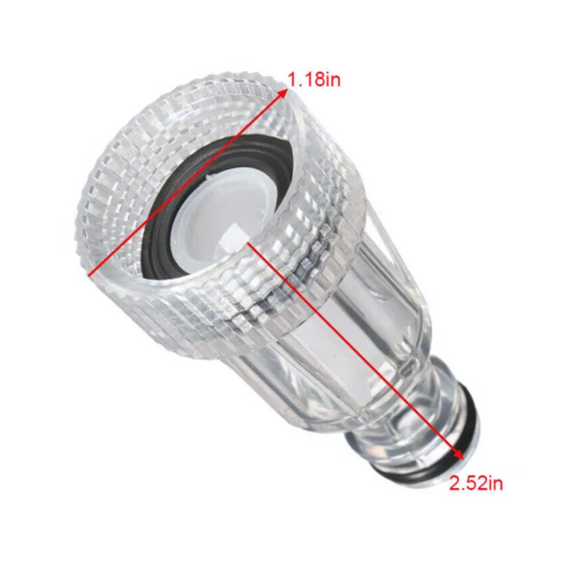 2*Car Clean Machine Water Filter High Pressure Washer Connection For Karcher K2-K7 Series Garden Pipe Hose Adapter