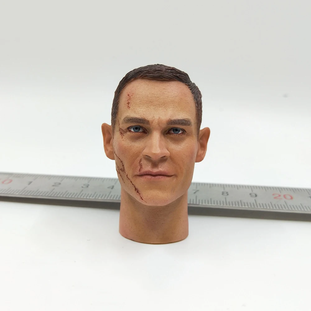 

1/6 DID D80160 Series Guy Male Soldier Battle Blood Version Head Sculpt Carving Fit 12" Action