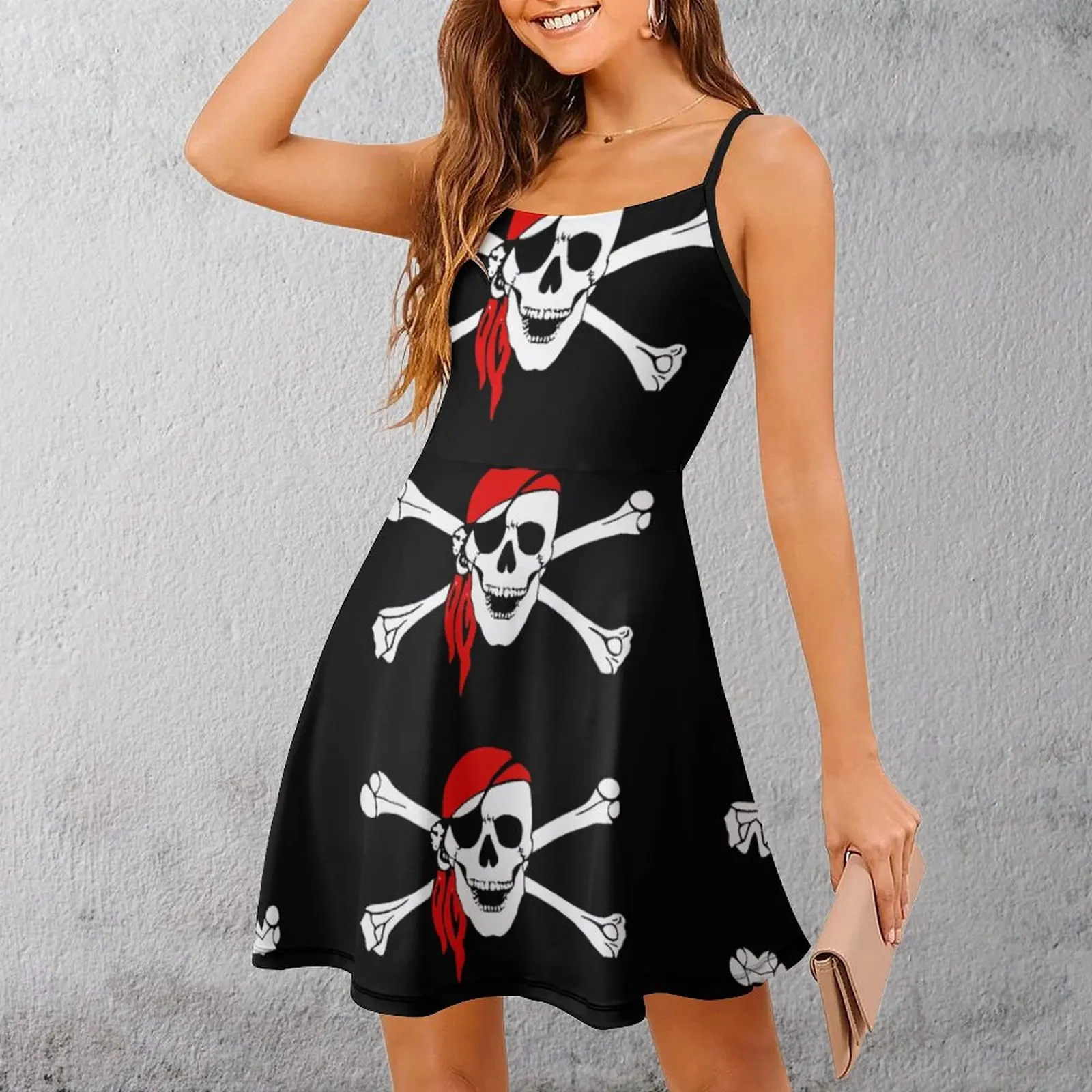 

Sexy Pirate Women's Sling Dress Funny Geek Parties Woman's Dress The Dress Novelty