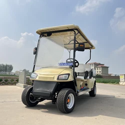 2024 Wholesale Club Car Minibus Sightseeing Car For Sale Touring Adult Fuel Golf Cart with Cargo Box