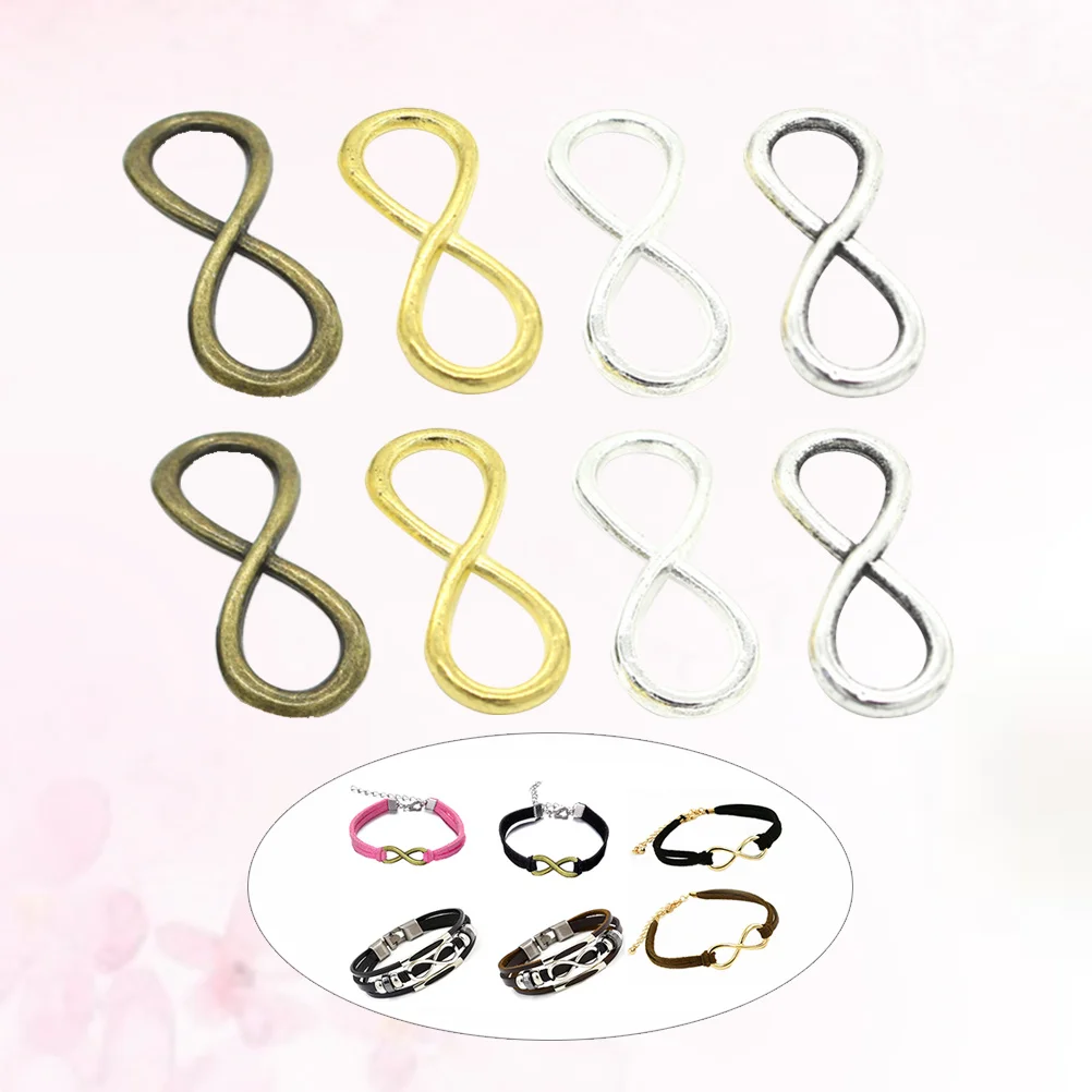 

20PCS DIY Jewelry Accessories Symbol Alloy Pendants Connector Clasp (Ancient Cyan, Ancient Silver, Gold and Bright Silver