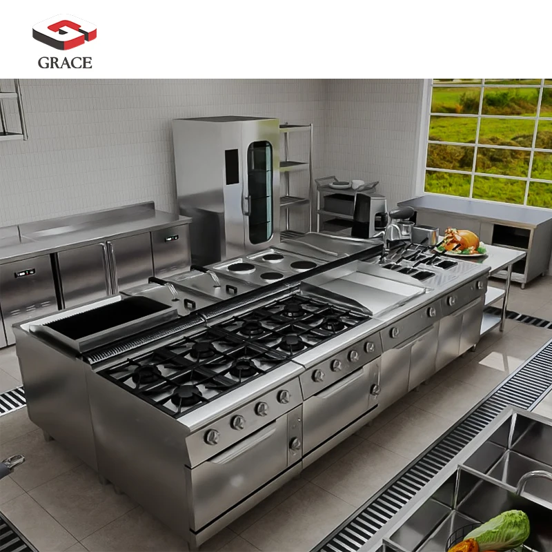 GRACE Worldwide Shipping Commercial Restaurant Kitchen Equipment Supplies for Hotel Catering Service