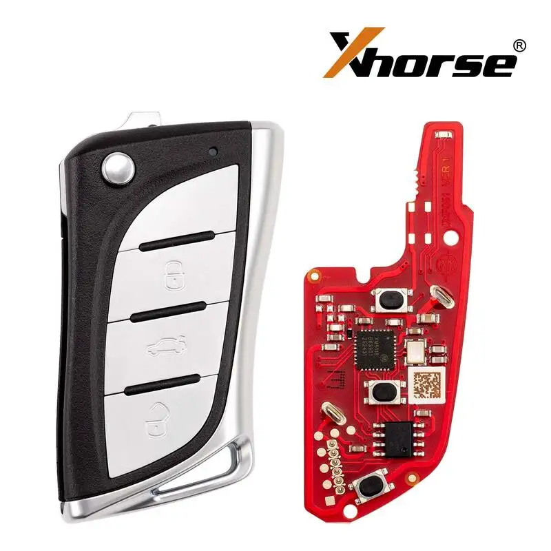 Xhorse XKLEX5EN VVDI Universal Remote Key 2nd Generation for Lexus Style 3 Buttons Supports Wireless Programming Old XKLEX0EN