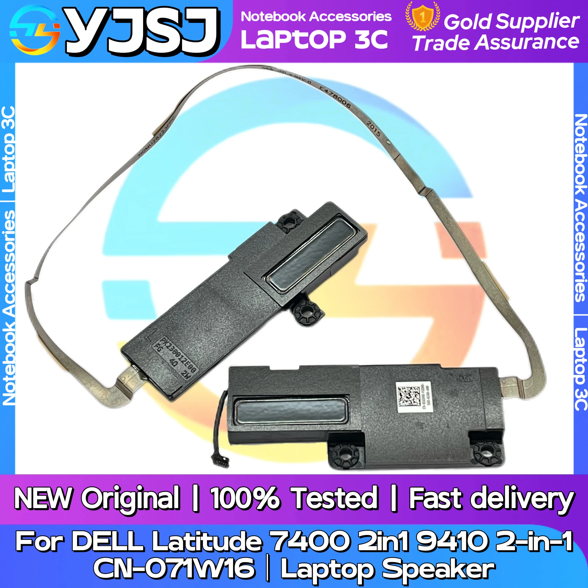 

New GENUINE Original Laptop Speaker For Dell Latitude 7400 2in1 9410 2-in-1 built-in speaker horn audio PK23000YC00 CN-071W16