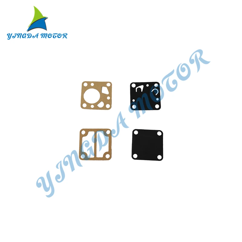 For Yamaha Outboard Motor 4HP-5HP Fuel Pump Repair Kit Gaskets 6E0-24471-00, 6E0-24411-00, 6E0-24435-00, 6E0-24434-00