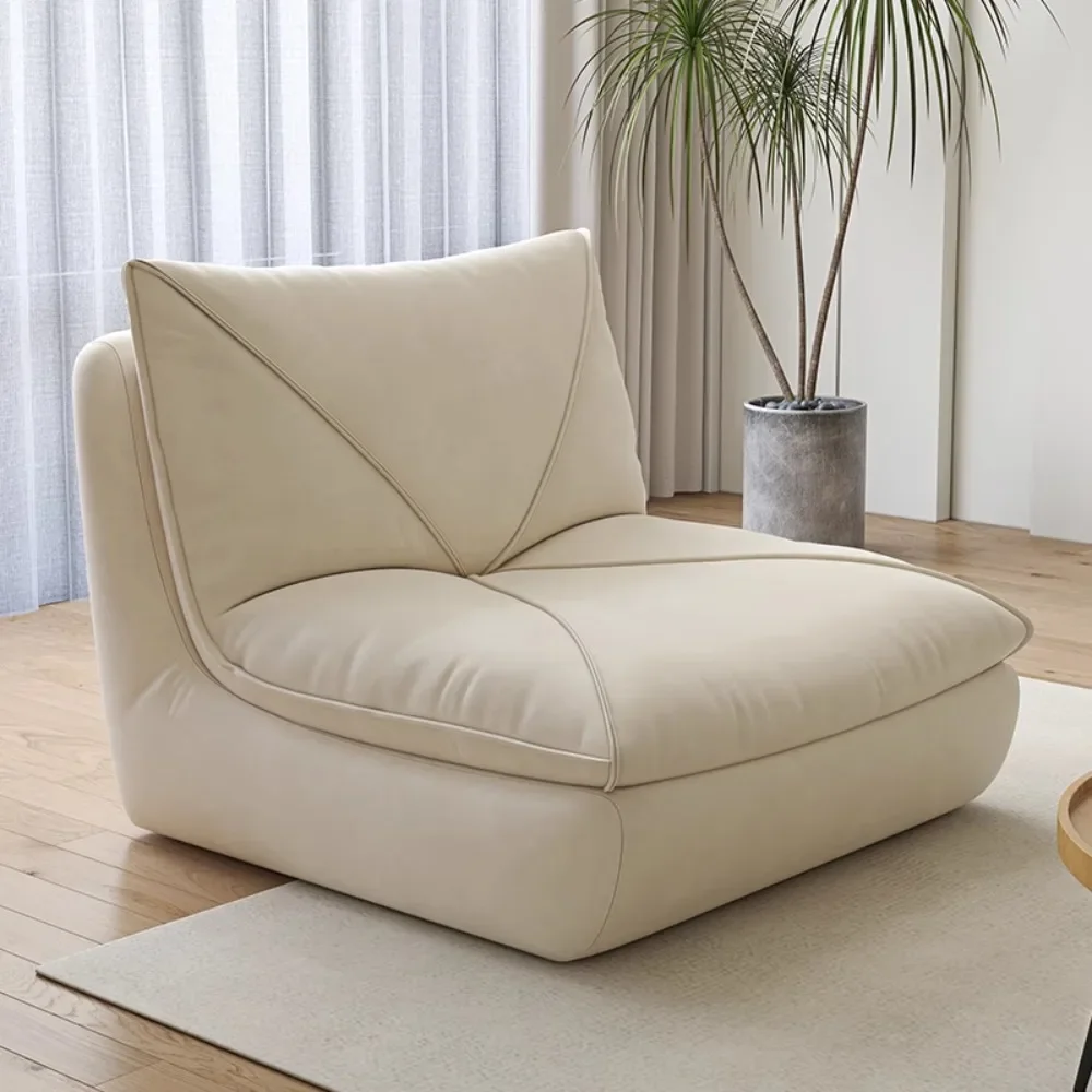 

White Minimalist Living Room Chairs Legless Comfort Bedroom Lazy Living Room Chairs Balcony Relax Chaise Nordique Home Furniture